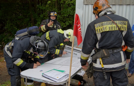 Учения пожарно-спасательных подразделений и районных служб жизнеобеспечения