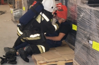 Учения пожарно-спасательных подразделений и районных служб жизнеобеспечения