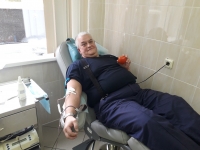 Пожарные Курортного района посетили Научно-практический центр (онкологический) в п. Песочный и сдали донорскую кровь приурочив это ко Дню пожилого человека