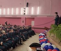 С кадетскими классами Курортного района был проведен открытый урок по гражданской обороне